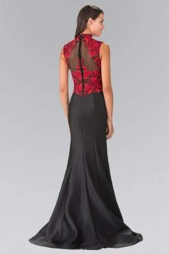 Formal Gowns Elizabeth K - GL2226 Embroidered High Neck Trumpet Gown 9 Formal Gowns Elizabeth K - GL2226 Embroidered High Neck Trumpet Gown