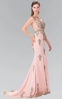 Formal Gowns Elizabeth K - GL2233 Embellished High Neck Jersey Trumpet Dress 15 Formal Gowns Elizabeth K - GL2233 Embellished High Neck Jersey Trumpet Dress