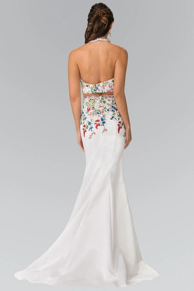 Elizabeth K - GL2260 Two-Piece Halter Mermaid Gown 4 Elizabeth K - GL2260 Two-Piece Halter Mermaid Gown