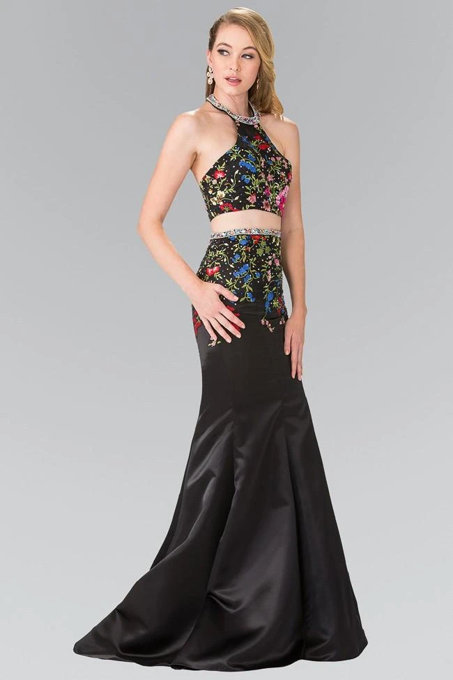 Elizabeth K - GL2260 Two-Piece Halter Mermaid Gown 5 Elizabeth K - GL2260 Two-Piece Halter Mermaid Gown