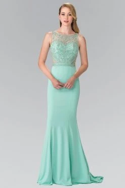 Formal Gowns Elizabeth K - GL2267 Sleeveless Beaded Long Dress