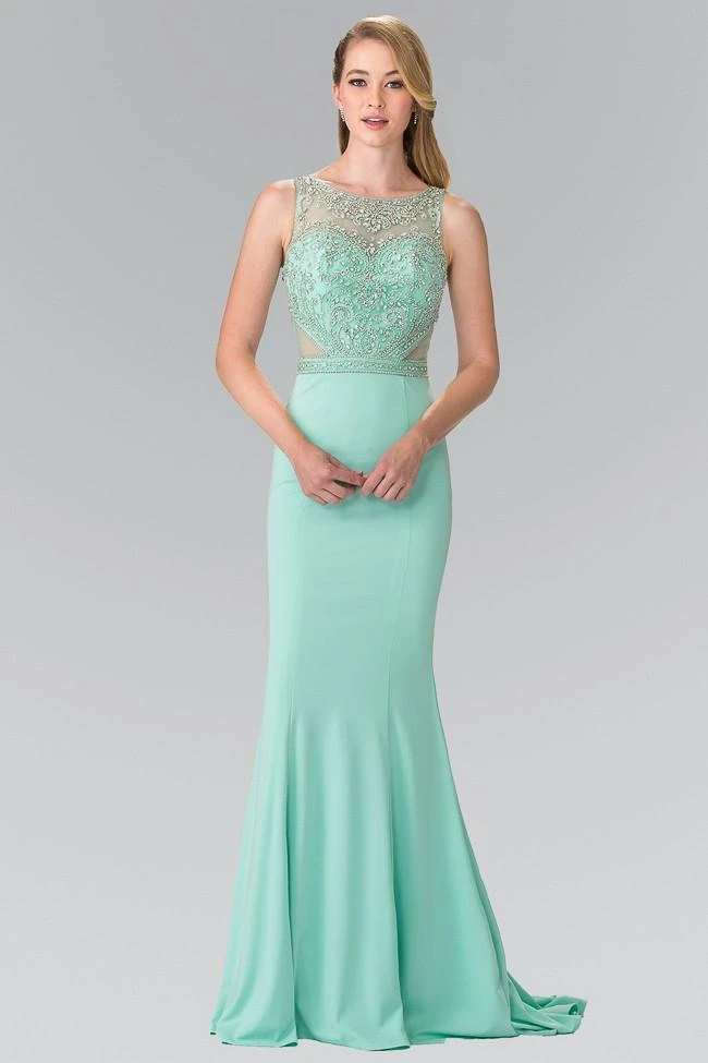 Formal Gowns Elizabeth K - GL2267 Sleeveless Beaded Long Dress 3 Formal Gowns Elizabeth K - GL2267 Sleeveless Beaded Long Dress