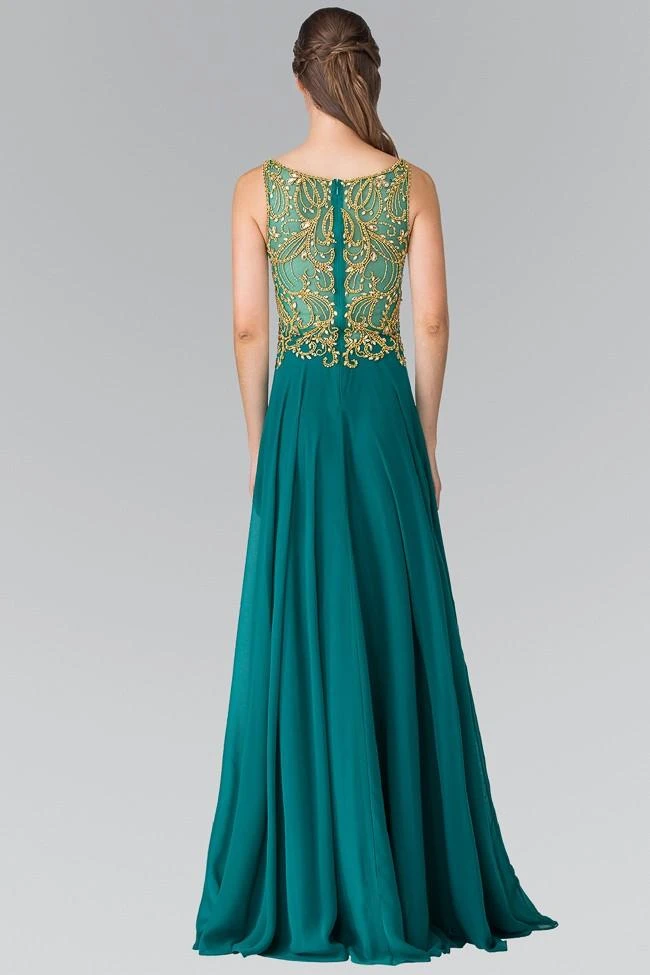 Elizabeth K - GL2274 Embellished Sleeveless Long Dress Formal Gowns 4 Elizabeth K - GL2274 Embellished Sleeveless Long Dress Formal Gowns
