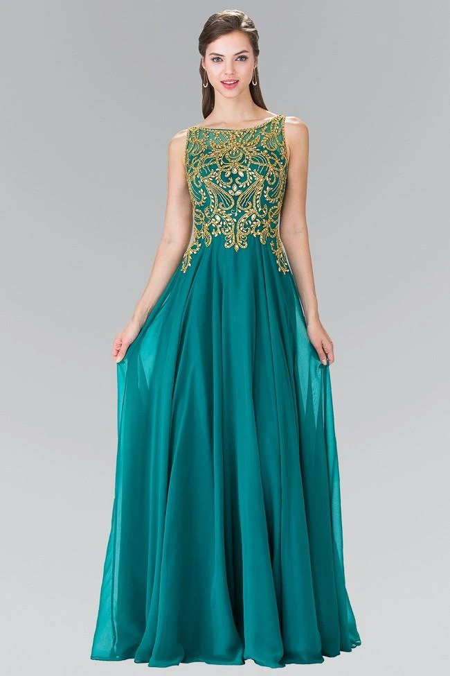 Elizabeth K - GL2274 Embellished Sleeveless Long Dress Formal Gowns 3 Elizabeth K - GL2274 Embellished Sleeveless Long Dress Formal Gowns
