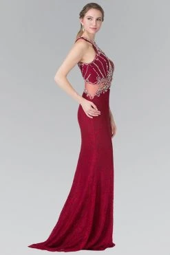 Formal Gowns Elizabeth K - GL2275 Halter Embellished Long Dress 7 Formal Gowns Elizabeth K - GL2275 Halter Embellished Long Dress