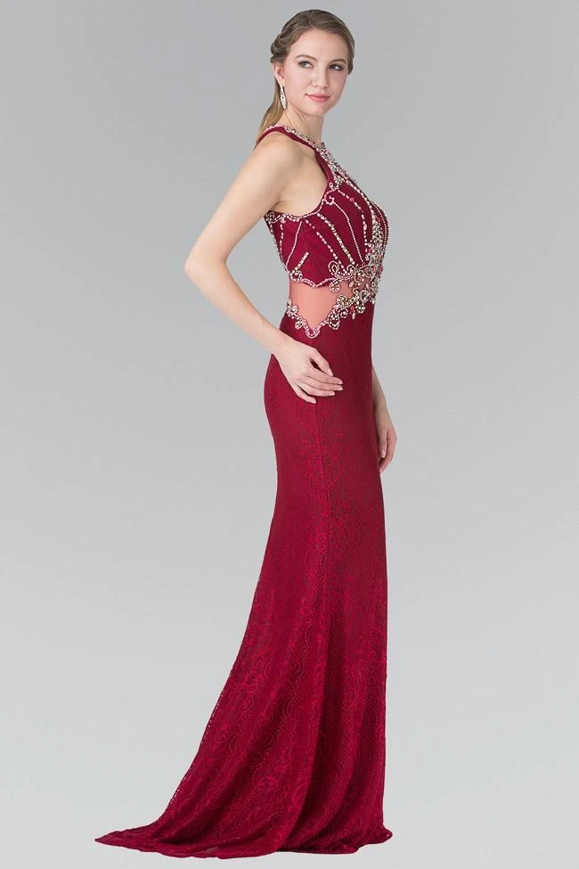 Formal Gowns Elizabeth K - GL2275 Halter Embellished Long Dress 4 Formal Gowns Elizabeth K - GL2275 Halter Embellished Long Dress