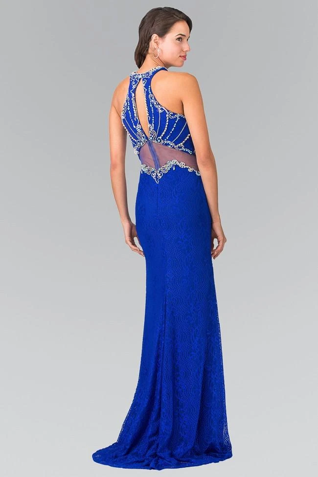 Formal Gowns Elizabeth K - GL2275 Halter Embellished Long Dress 6 Formal Gowns Elizabeth K - GL2275 Halter Embellished Long Dress