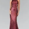 Elizabeth K - GL2299 Long Dress With Side Cut Outs 2 Elizabeth K - GL2299 Long Dress With Side Cut Outs