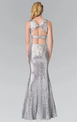 Formal Gowns Elizabeth K - GL2300 V-Neck Long Dress With Slit 9 Formal Gowns Elizabeth K - GL2300 V-Neck Long Dress With Slit