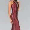 Elizabeth K - GL2301 Sequined Halter Long Gown Formal Gowns 1 Elizabeth K - GL2301 Sequined Halter Long Gown Formal Gowns