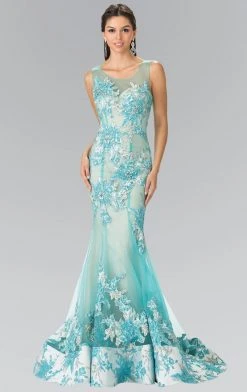 Elizabeth K - GL2335 Beaded Trumpet Gown Formal Gowns