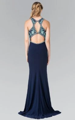 Formal Gowns Elizabeth K - GL2355 Halter Cut Outs Long Gown