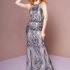 Formal Gowns Elizabeth K - GL2627 Embellished Sheath Evening Dress