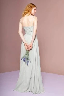 Elizabeth K - GL2666 Shirred Surplice Sweetheart Bodice Gown