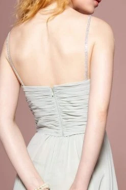 Elizabeth K - GL2666 Shirred Surplice Sweetheart Bodice Gown