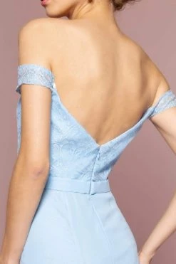 Formal Gowns Elizabeth K - GL2697 Off Shoulder Lace Bodice Mermaid Gown