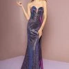 Elizabeth K - GL2703 Glitter Crepe Deep Sweetheart Trumpet Dress Formal Gowns 2 Elizabeth K - GL2703 Glitter Crepe Deep Sweetheart Trumpet Dress Formal Gowns