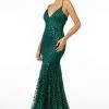 Elizabeth K - GL2965 Glitter Mesh Sleeveless Deep V-Neck Mermaid Dress Formal Gowns 2 Elizabeth K - GL2965 Glitter Mesh Sleeveless Deep V-Neck Mermaid Dress Formal Gowns