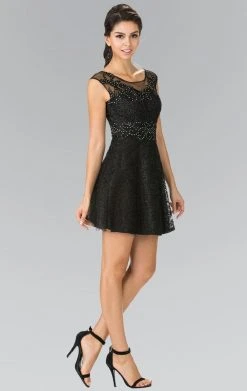 Cocktail Dresses Elizabeth K - GS1428 Beaded Illusion Sweetheart Tulle Dress 10 Cocktail Dresses Elizabeth K - GS1428 Beaded Illusion Sweetheart Tulle Dress