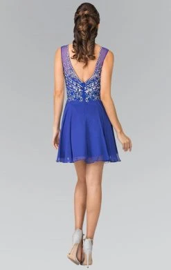 Elizabeth K - GS1467 Sleeveless V-Neck Cocktail Dress Cocktail Dresses 9 Elizabeth K - GS1467 Sleeveless V-Neck Cocktail Dress Cocktail Dresses