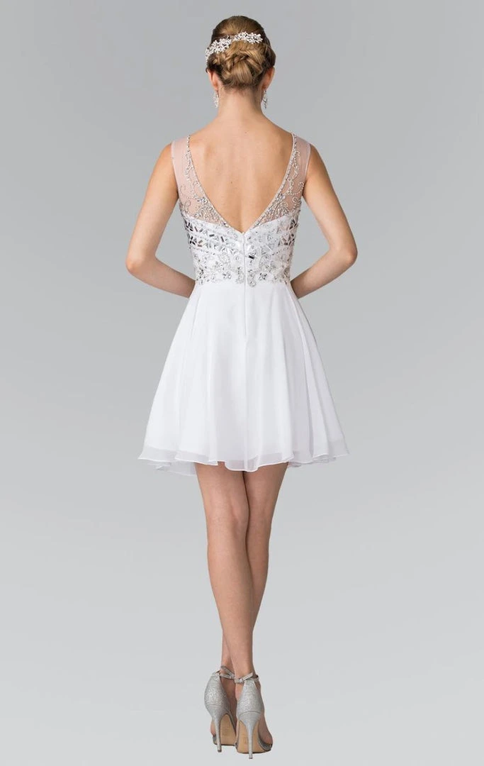 Elizabeth K - GS1467 Sleeveless V-Neck Cocktail Dress Cocktail Dresses 4 Elizabeth K - GS1467 Sleeveless V-Neck Cocktail Dress Cocktail Dresses