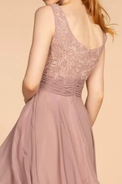 Cocktail Dresses Elizabeth K - GS1612 Embroidered Pleated Waist Cocktail Dress 13 Cocktail Dresses Elizabeth K - GS1612 Embroidered Pleated Waist Cocktail Dress