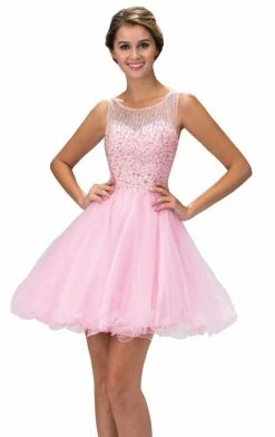 Elizabeth K - GS2158 Beaded Sleeveless Cocktail Dress Cocktail Dresses 8 Elizabeth K - GS2158 Beaded Sleeveless Cocktail Dress Cocktail Dresses