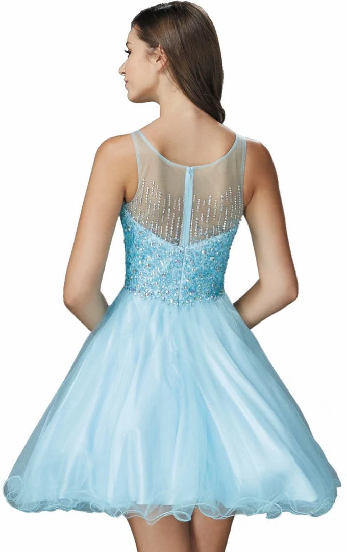 Elizabeth K - GS2158 Beaded Sleeveless Cocktail Dress Cocktail Dresses 6 Elizabeth K - GS2158 Beaded Sleeveless Cocktail Dress Cocktail Dresses