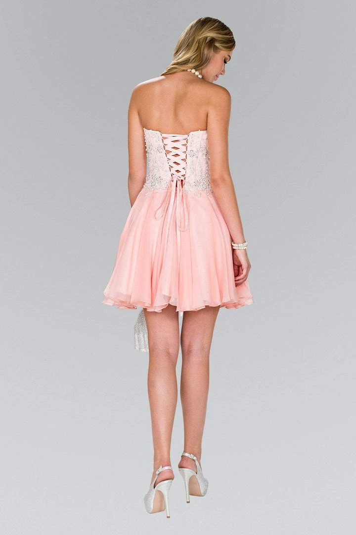 Elizabeth K - GS2391 Embellished Sweetheart Chiffon A-line Dress 4 Elizabeth K - GS2391 Embellished Sweetheart Chiffon A-line Dress