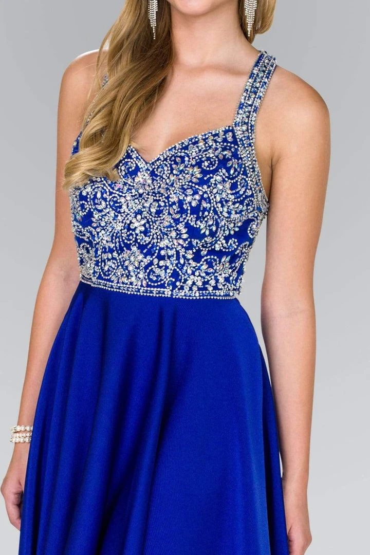 Cocktail Dresses Elizabeth K - GS2412 Beaded V-neck Chiffon A-line Dress 5 Cocktail Dresses Elizabeth K - GS2412 Beaded V-neck Chiffon A-line Dress