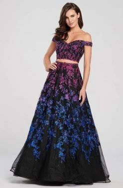 Ellie Wilde - EW119057 Two Piece Embroidered Lace A-line Dress