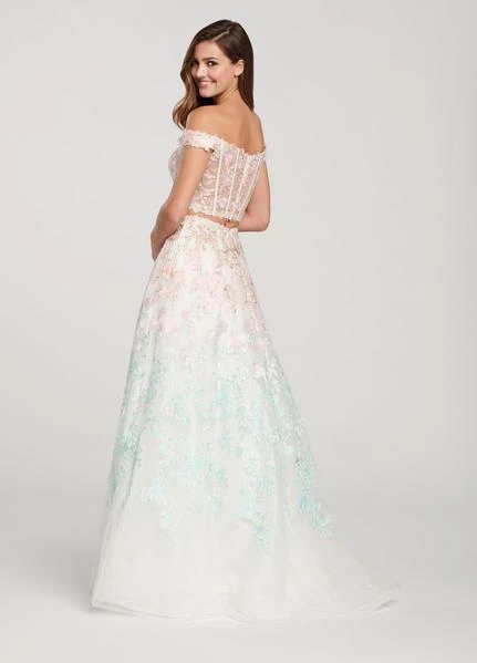 Ellie Wilde - EW119057 Two Piece Embroidered Lace A-line Dress 5 Ellie Wilde - EW119057 Two Piece Embroidered Lace A-line Dress