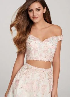 Ellie Wilde - EW119057 Two Piece Embroidered Lace A-line Dress 9 Ellie Wilde - EW119057 Two Piece Embroidered Lace A-line Dress