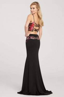 Ellie Wilde - EW119146 Two Piece Embroidered And Printed Trumpet Dress Formal Gowns