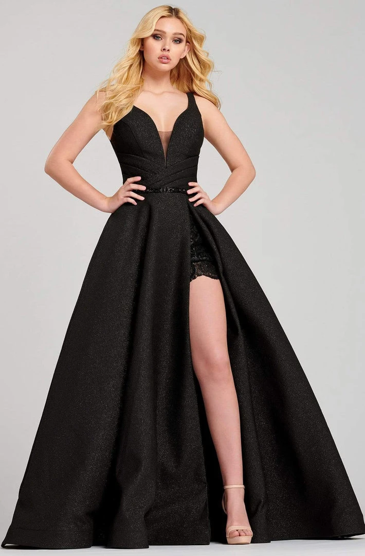 Formal Gowns Ellie Wilde - EW120071 Strappy Jewel Sheath Evening Dress 3 Formal Gowns Ellie Wilde - EW120071 Strappy Jewel Sheath Evening Dress