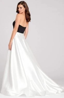 Ellie Wilde - EW120075 Strapless Dress With Overskirt Formal Gowns