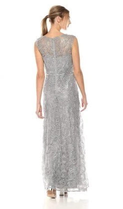 Emma Street - 1111260 Sequin Detail Embellished Mesh Overlay Dress Formal Gowns 8 Emma Street - 1111260 Sequin Detail Embellished Mesh Overlay Dress Formal Gowns