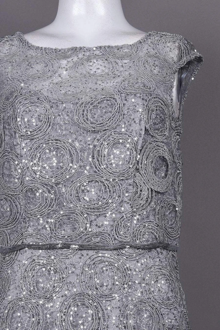 Emma Street - 1111260 Sequin Detail Embellished Mesh Overlay Dress Formal Gowns 7 Emma Street - 1111260 Sequin Detail Embellished Mesh Overlay Dress Formal Gowns