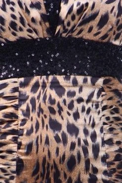 Cocktail Dresses Eureka Fashion - 1819 Animal Printed Sheath Cocktail Dress
