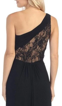 Eureka Fashion - 2370 Lace Asymmetric Long Sheath Dress 11 Eureka Fashion - 2370 Lace Asymmetric Long Sheath Dress