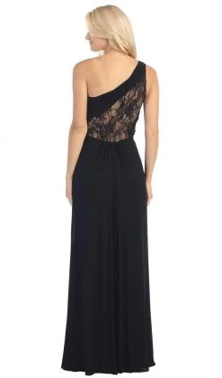 Eureka Fashion - 2370 Lace Asymmetric Long Sheath Dress 10 Eureka Fashion - 2370 Lace Asymmetric Long Sheath Dress