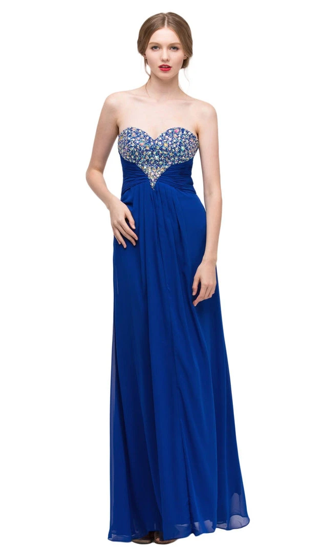 Eureka Fashion - 2564 Heart Shaped Beaded Sweetheart Chiffon Dress Formal Gowns 6 Eureka Fashion - 2564 Heart Shaped Beaded Sweetheart Chiffon Dress Formal Gowns