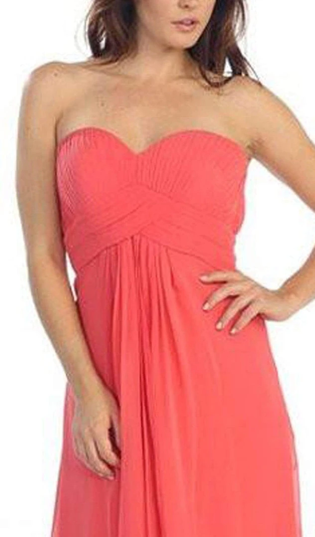 Formal Gowns Eureka Fashion - 2600-1 Pleated Strapless Sweetheart Chiffon Gown 6 Formal Gowns Eureka Fashion - 2600-1 Pleated Strapless Sweetheart Chiffon Gown