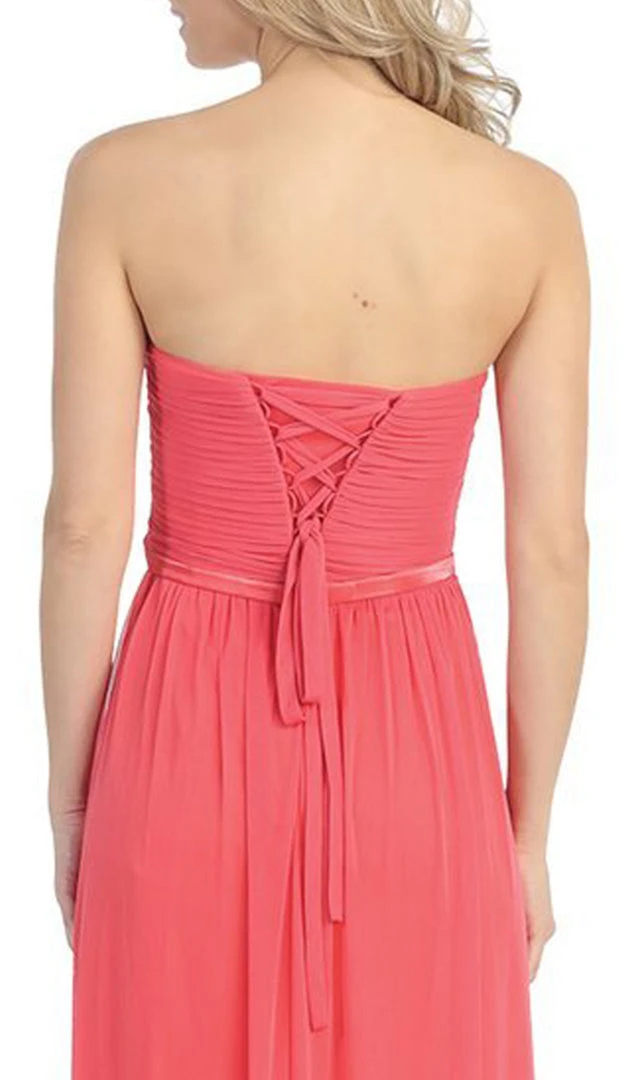 Eureka Fashion - 3100 Pleated Sweetheart Chiffon Matte Jersey Dress Formal Gowns 6 Eureka Fashion - 3100 Pleated Sweetheart Chiffon Matte Jersey Dress Formal Gowns