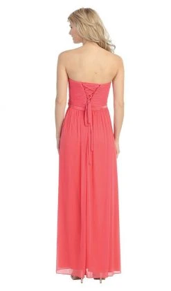 Eureka Fashion - 3100 Pleated Sweetheart Chiffon Matte Jersey Dress Formal Gowns 7 Eureka Fashion - 3100 Pleated Sweetheart Chiffon Matte Jersey Dress Formal Gowns