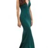 Formal Gowns Eureka Fashion - Illusion Plunging V Neck Mermaid Evening Gown 6010