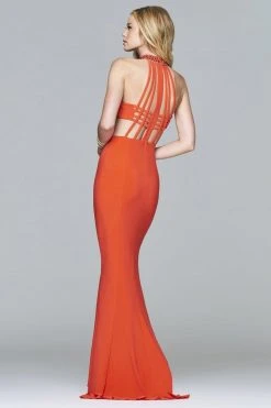 Faviana - 7728 Jersey Jewel Neck Evening Dress With Side Cut-Outs Formal Gowns 11 Faviana - 7728 Jersey Jewel Neck Evening Dress With Side Cut-Outs Formal Gowns