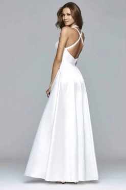 Formal Gowns Faviana - 7752 High Low Frosted Satin Evening Dress 17 Formal Gowns Faviana - 7752 High Low Frosted Satin Evening Dress