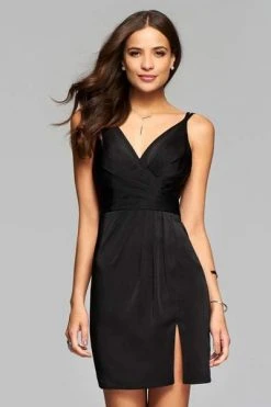 Cocktail Dresses Faviana - Fitted V-Neck Draped Cocktail Dress 7850 - 1 Pc Wine In Size 00 And 1 Pc Black In Size 2 Available 13 Cocktail Dresses Faviana - Fitted V-Neck Draped Cocktail Dress 7850 - 1 Pc Wine In Size 00 And 1 Pc Black In Size 2 Available