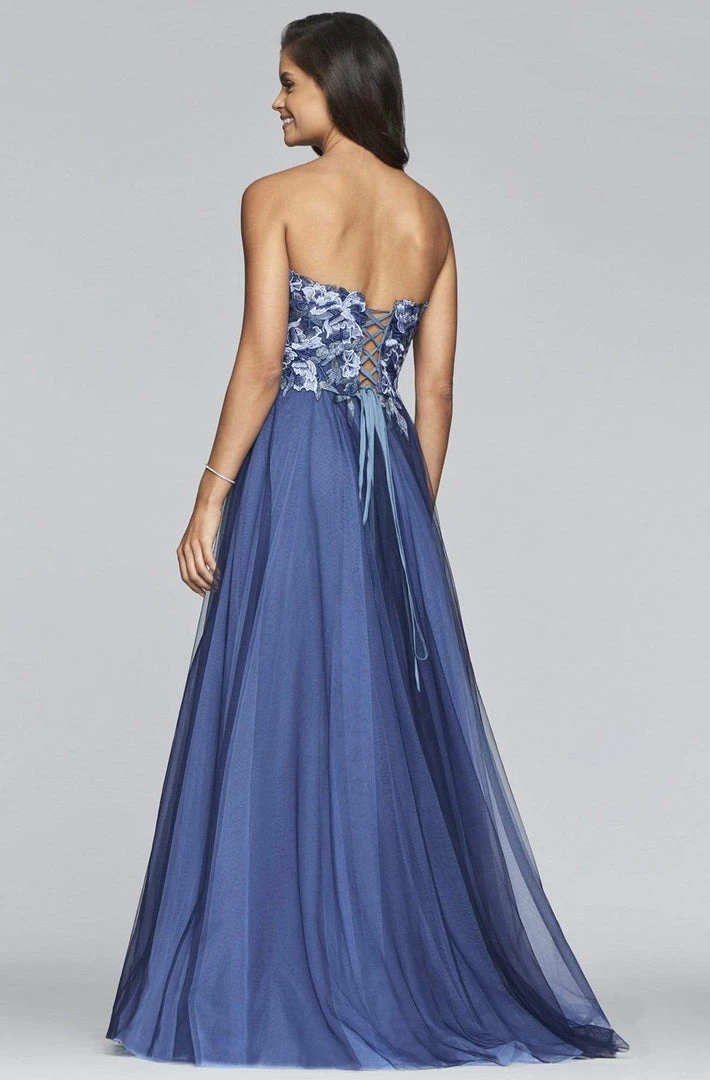 Faviana - Floral Applique Sweetheart A-line Evening Dress S10023 8 Faviana - Floral Applique Sweetheart A-line Evening Dress S10023